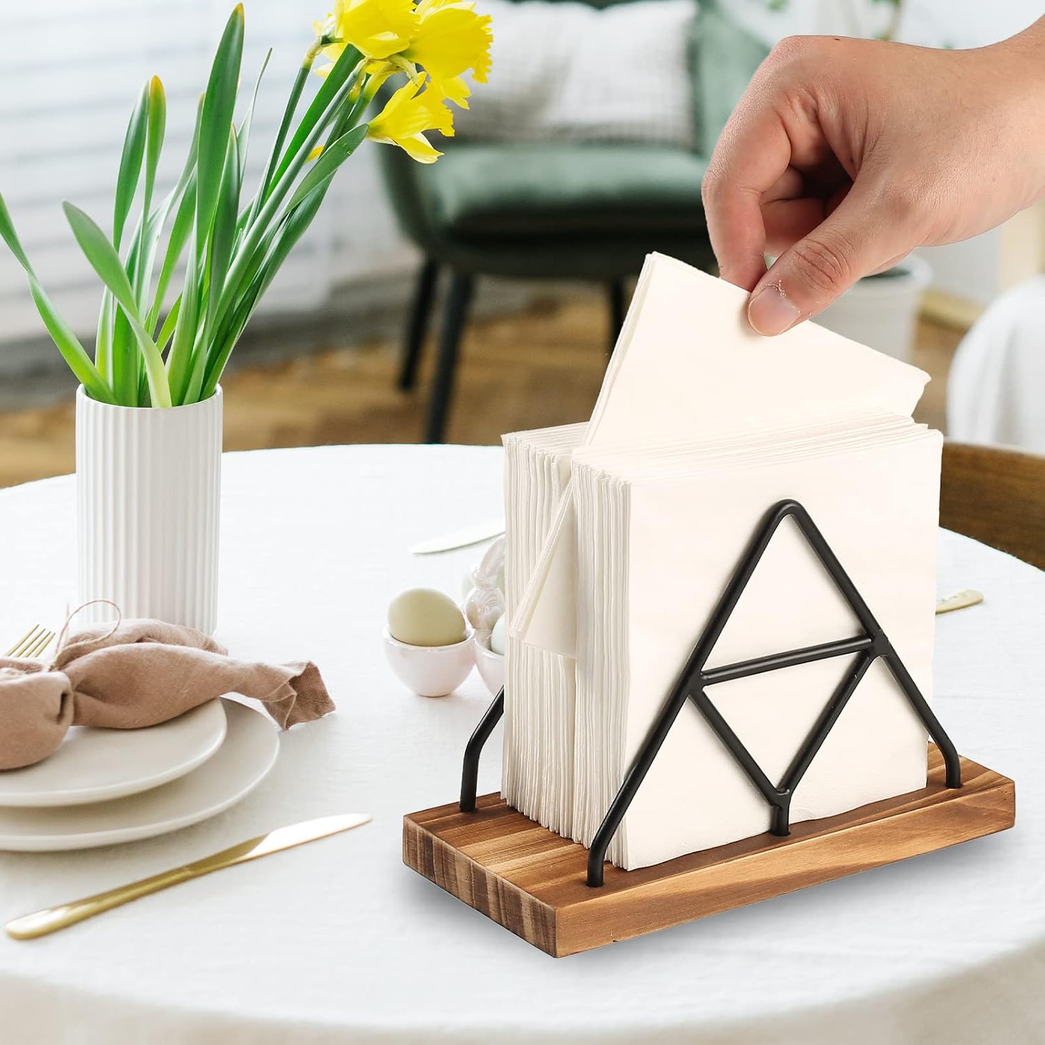 Table Napkin Holder / Black