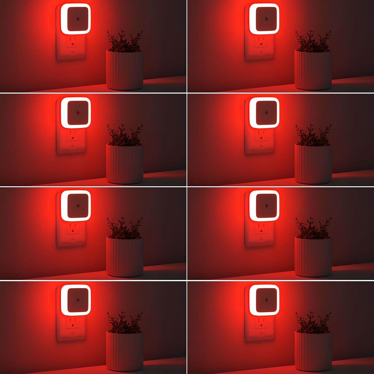 Sujeet Night Light, Night Lights Plug into Wall 8-Pack, Nightlight Plug in Night Light, Dusk to Dawn Night Lamp Led