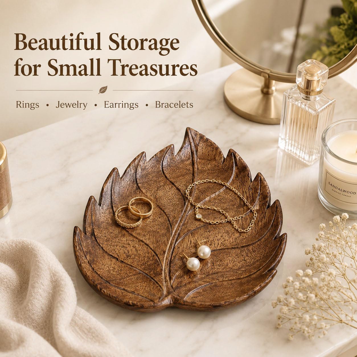 Wooden Leaf Tray / Leaves