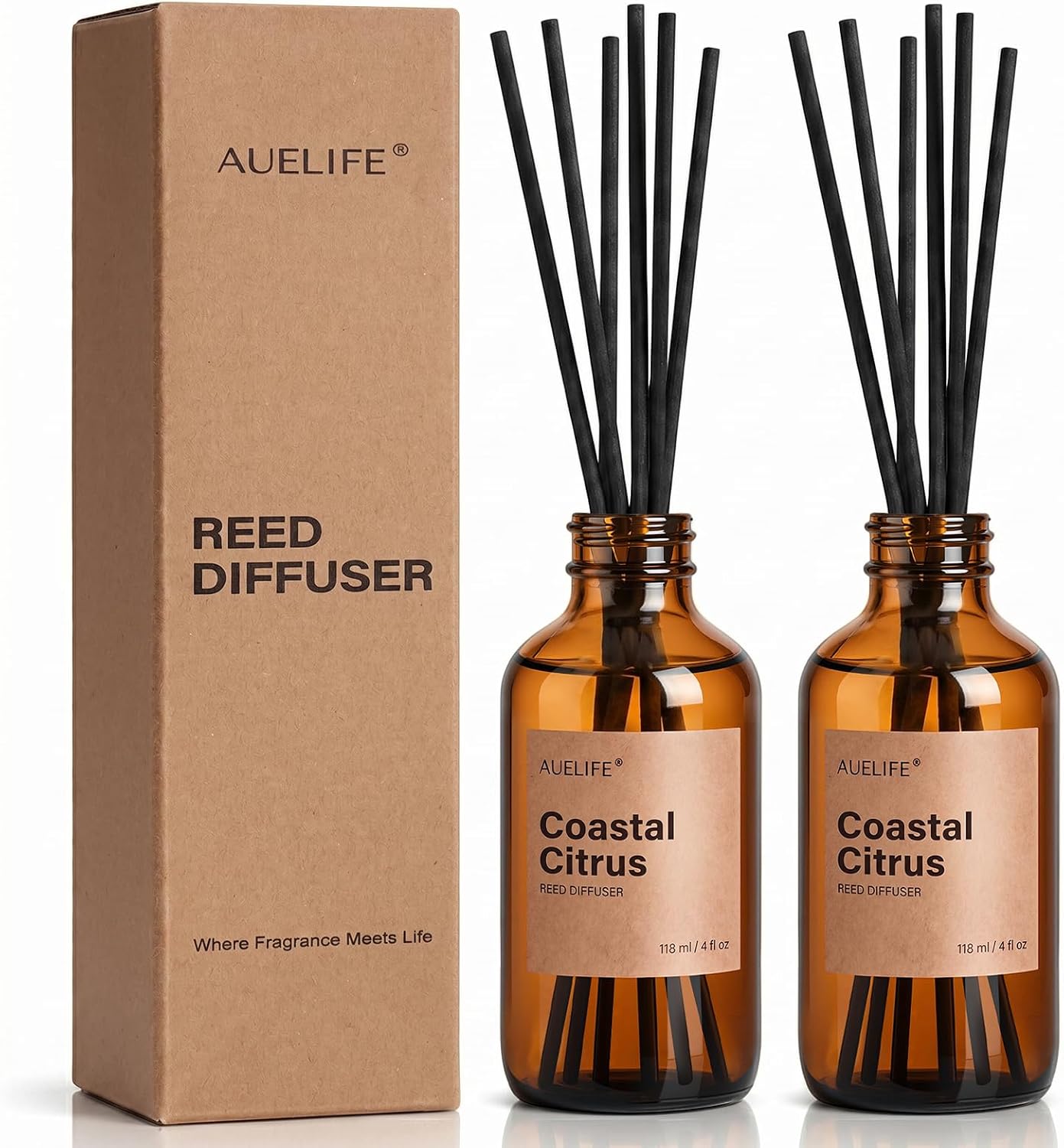 COCORRÍNA Refill- Lavender Thyme 6.7 Fl.oz Reed Diffuser Refill with 8 Sticks
