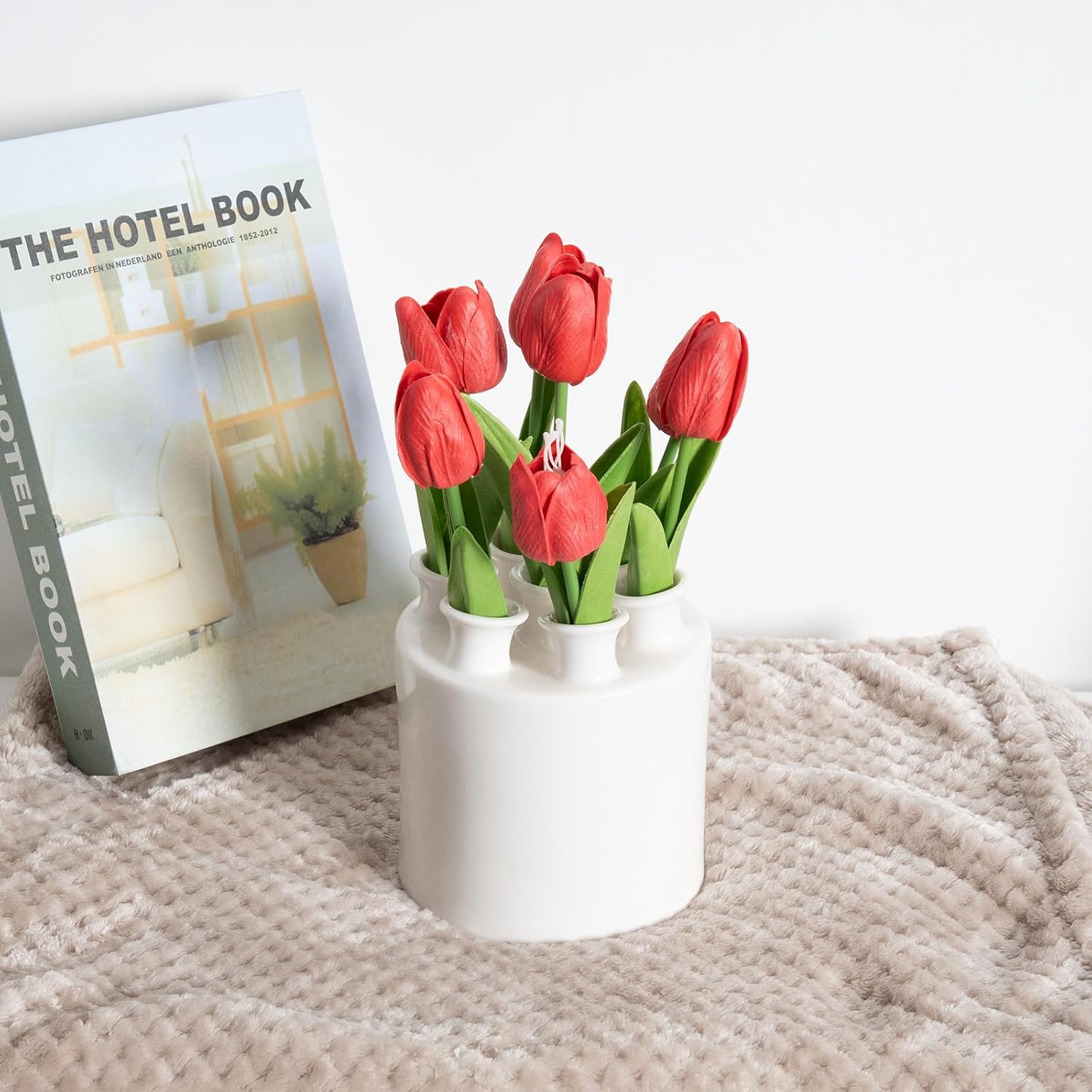 Large Ceramic Vase Modern Cylinder Design / Tulip Vase