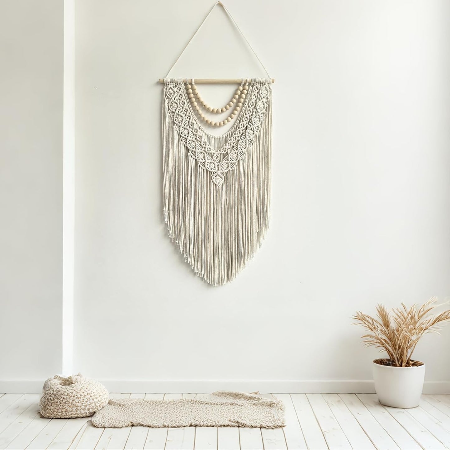 Wood Bead Wall Decor / Wood Bead-b