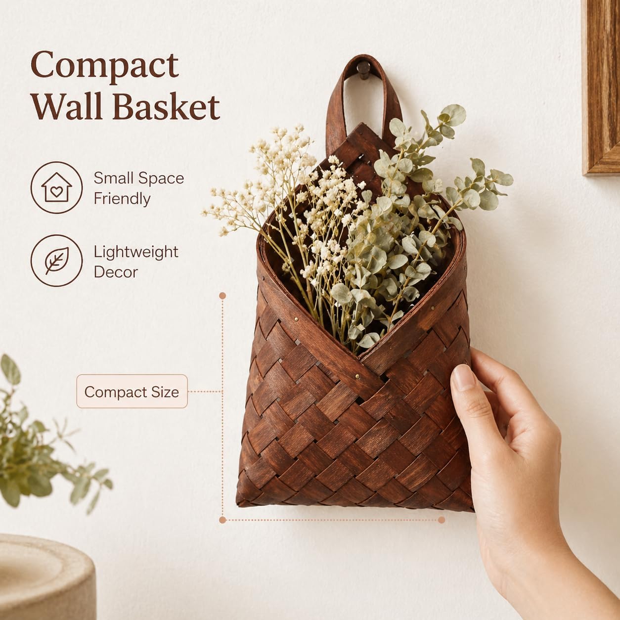 Wall Hanging Woven Basket
