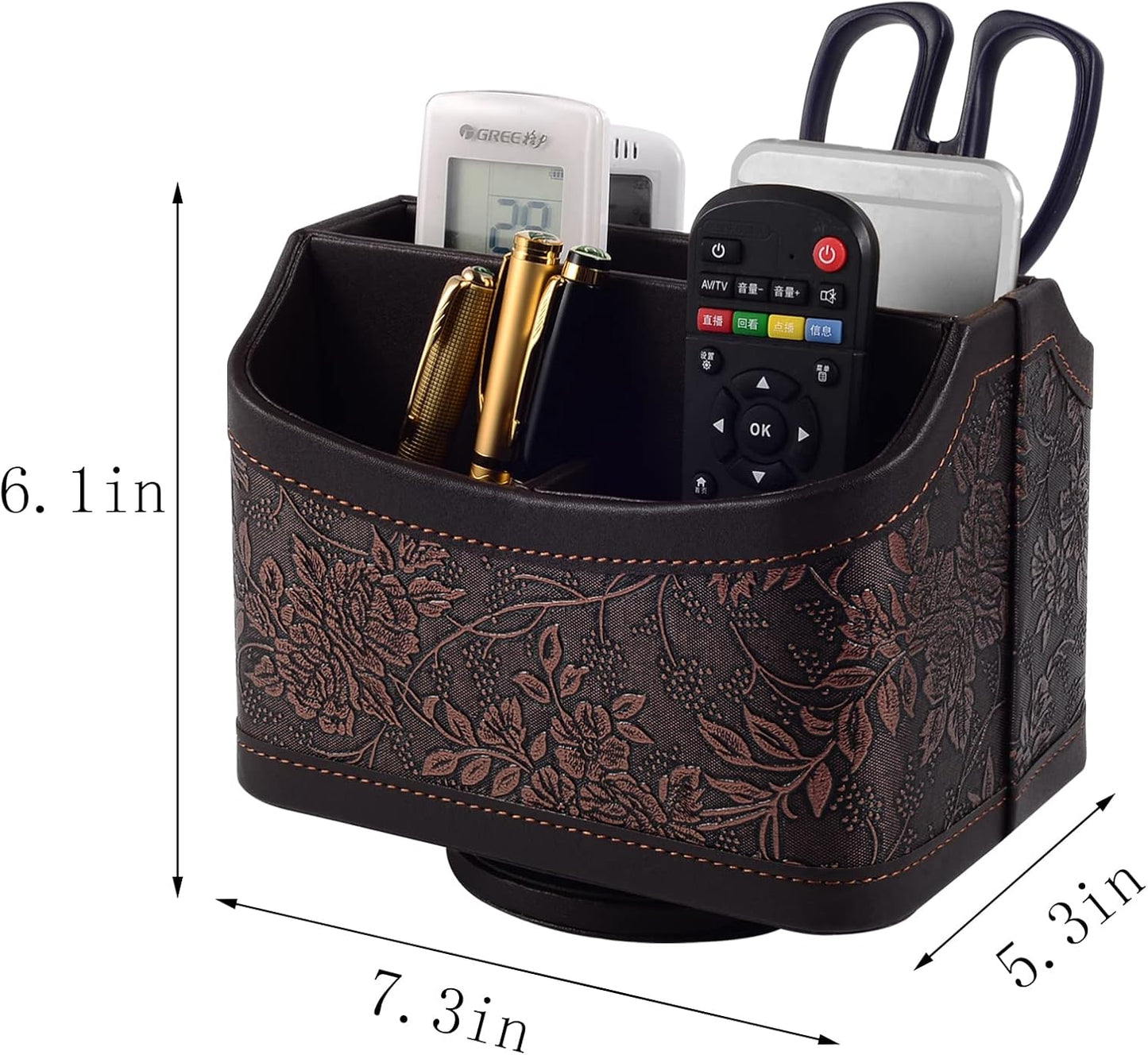 Desk Rotating Organizer/Caddy for TV Remote / Retro