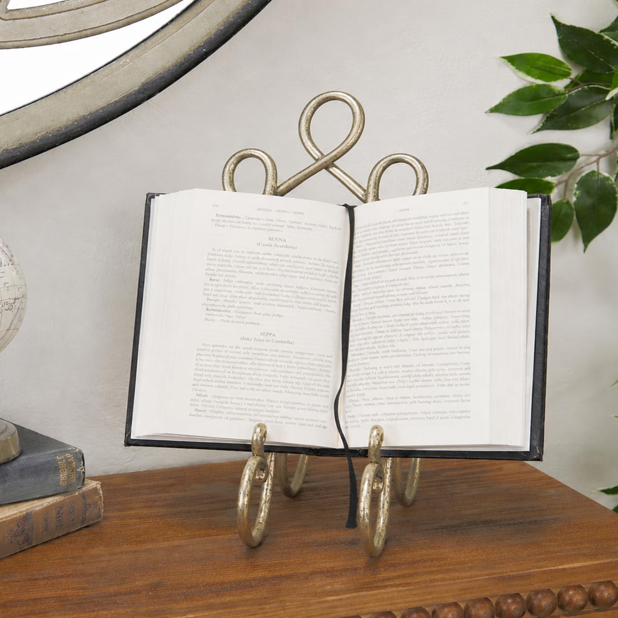 Display Stand / Metal Display Easel Scroll Tabletop Easel / Brass / 5 x 8 x 9