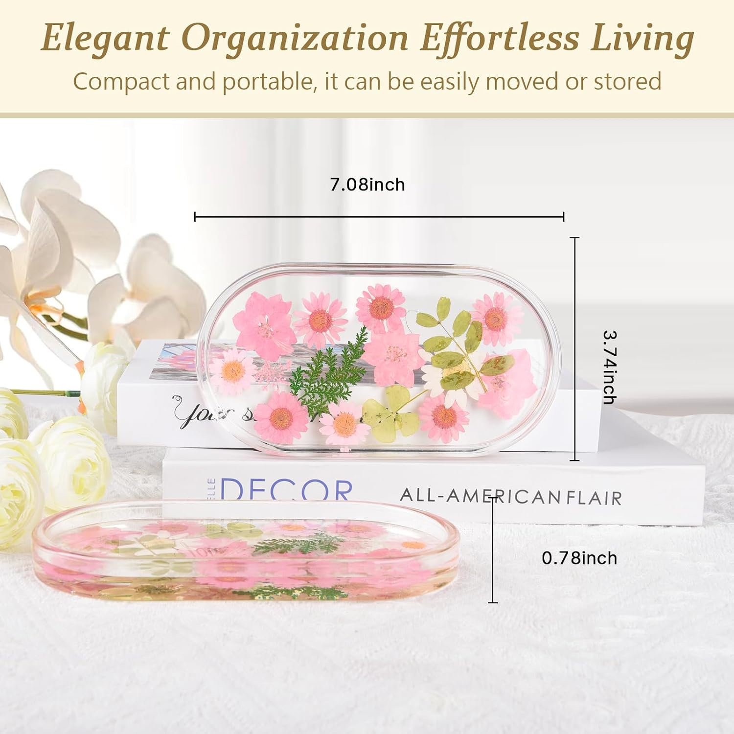 Jewelry Ring Trinket Dish ：Gift for Bride Wedding Engagement Mother Best Friend / Transparent