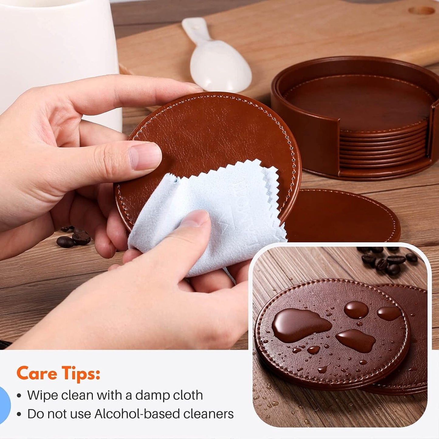 Holder for Tabletop Protection / Brown / Set of 6