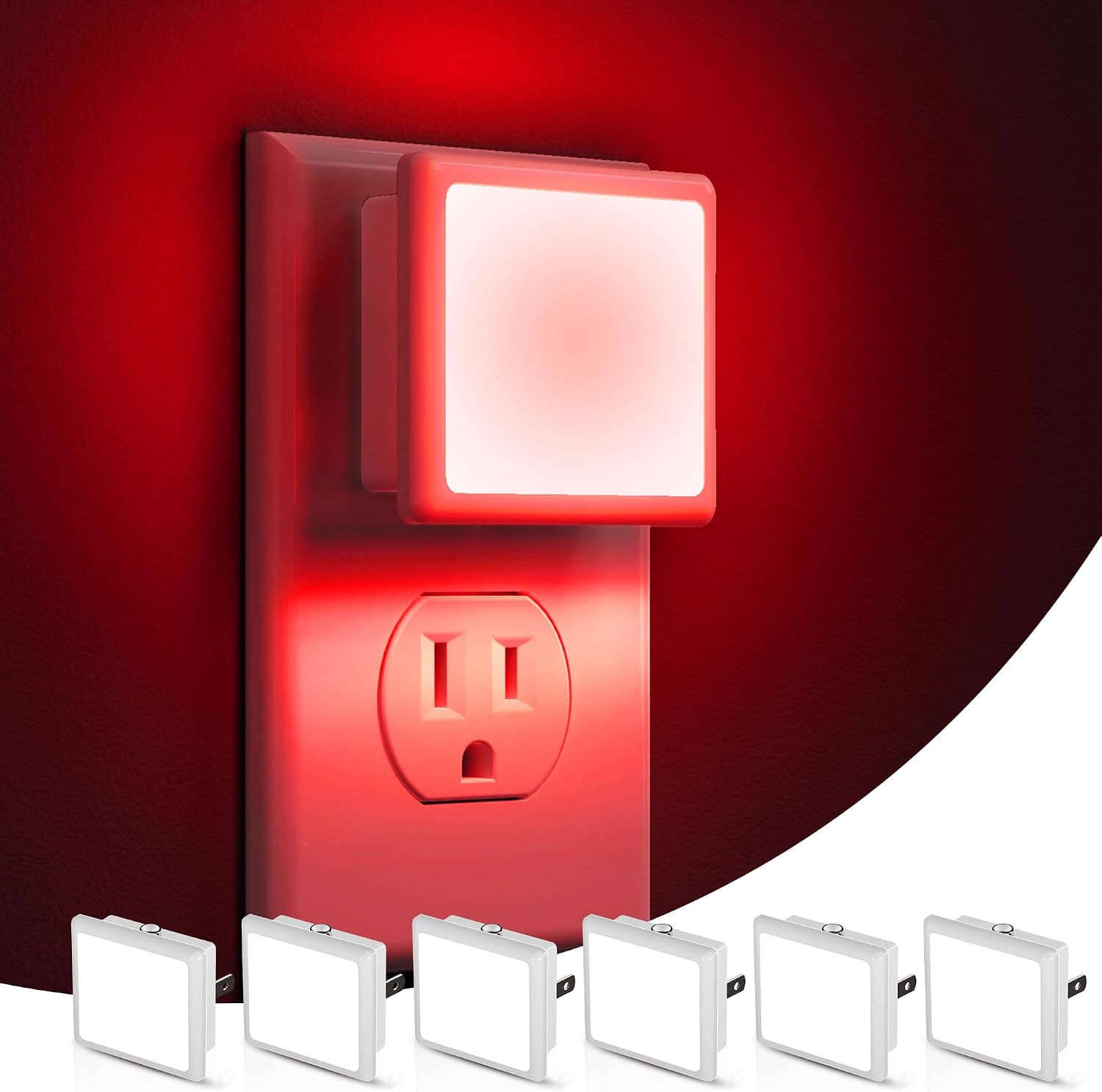 L LOHAS LED Night Light,Night Lights Plug into Wall, Dusk-to-Dawn Sensor