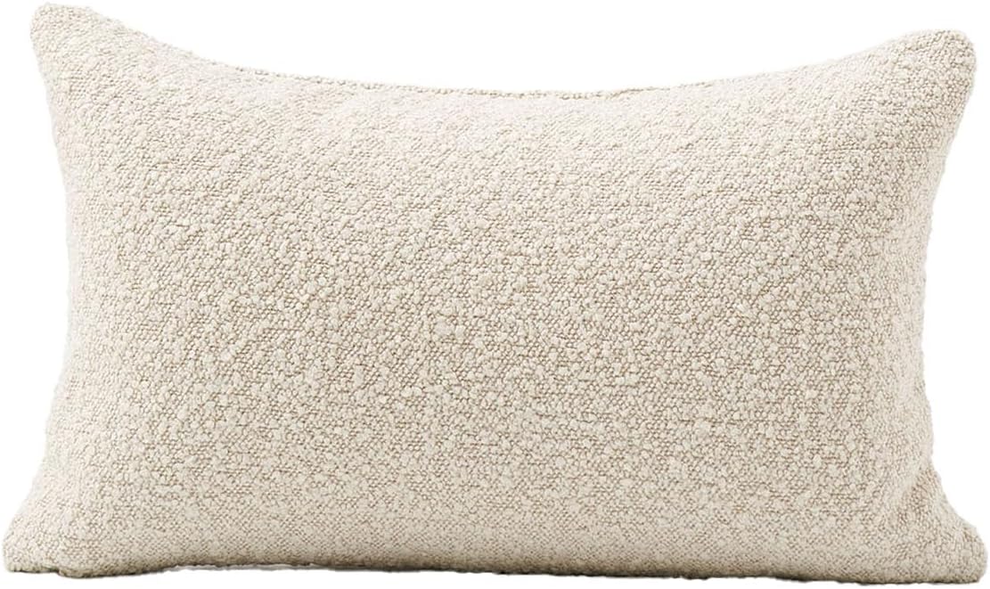 Boucle Pillow Covers Throw Pillow Covers Decorative Pillows for Bed Sofa Pillows / 12 x 20