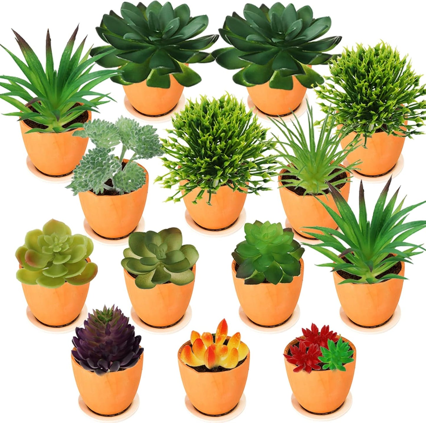 Succulents Plants Artificial / Color 20pcsa / Set of 20