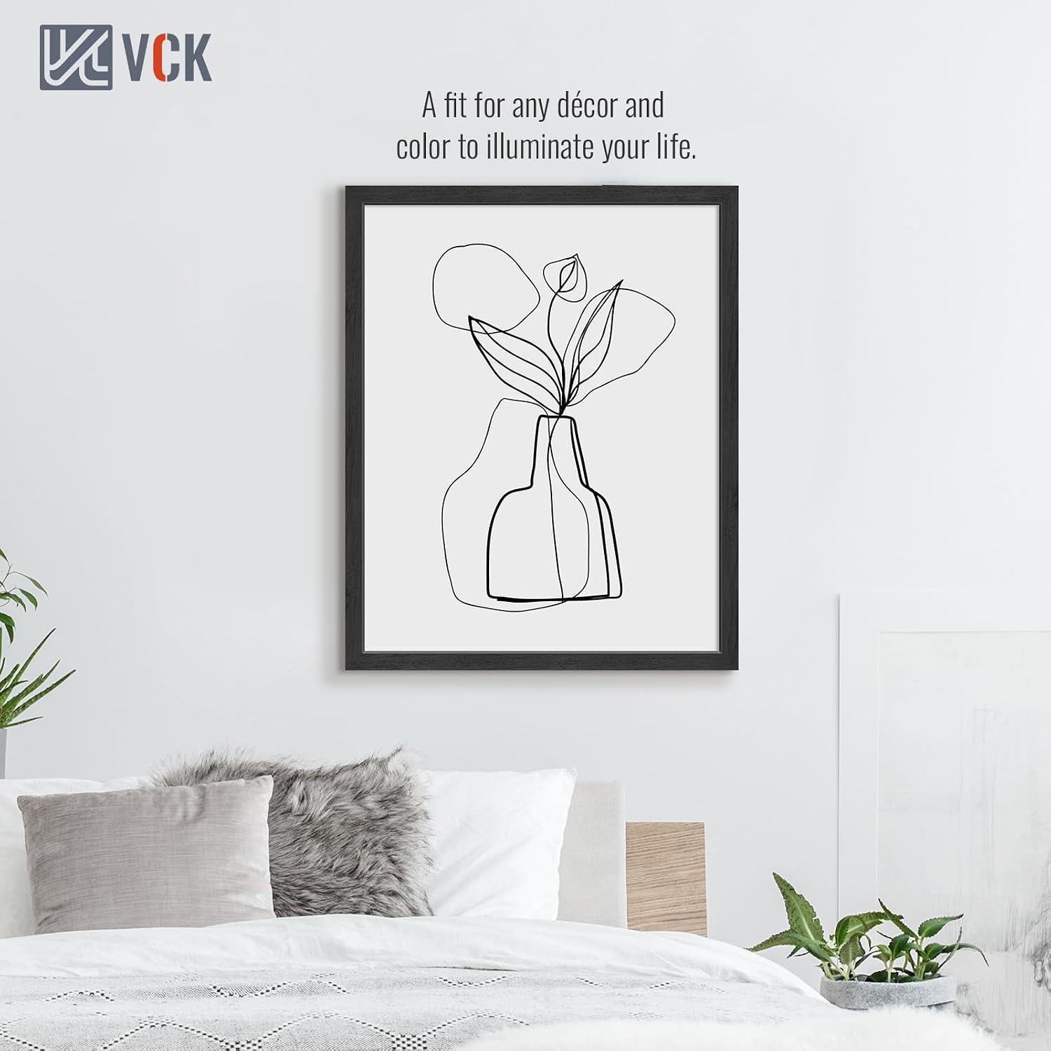 VCK 24x30 Poster Frame Set of 3, Black Woodgrain, Wall Hanging | Wide Border, Exclusive Woodgrain, Shatterproof