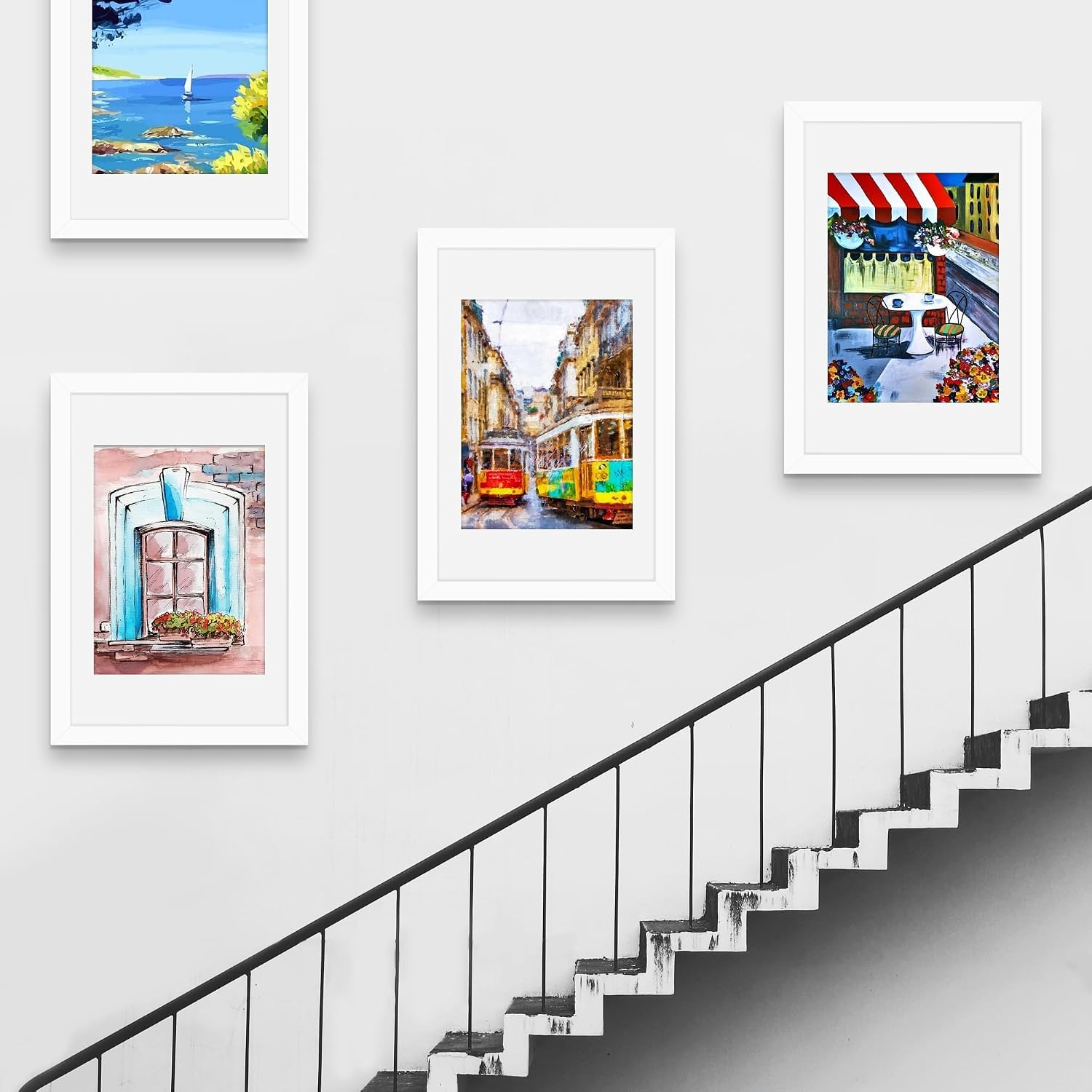 22.375x34 White Poster Frame, Picture Frame for Wall, 3 Pack | Fits 18x24 Photos With Mat or 22.375x34 Without Mat
