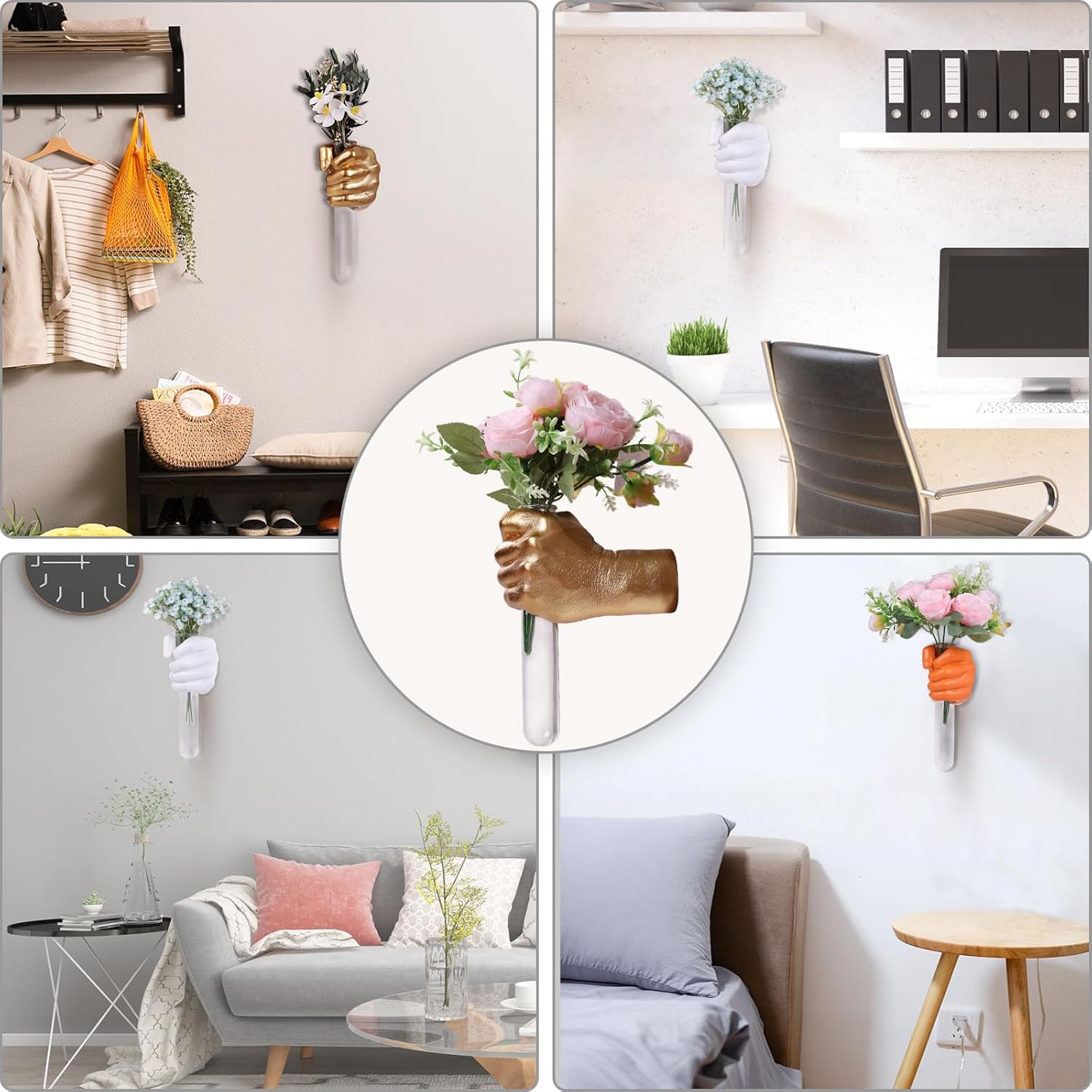 Funky Flower Vase / Gold