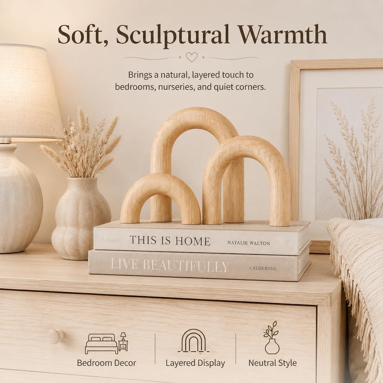 Statue and Sculpture Set 3 / Wood