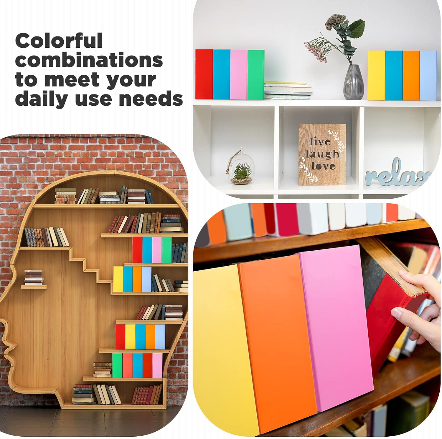 32 Pcs Magazine File Holder Set Including Colored Foldable Desk File Holder Organizer White Label Stickers Cat Pen