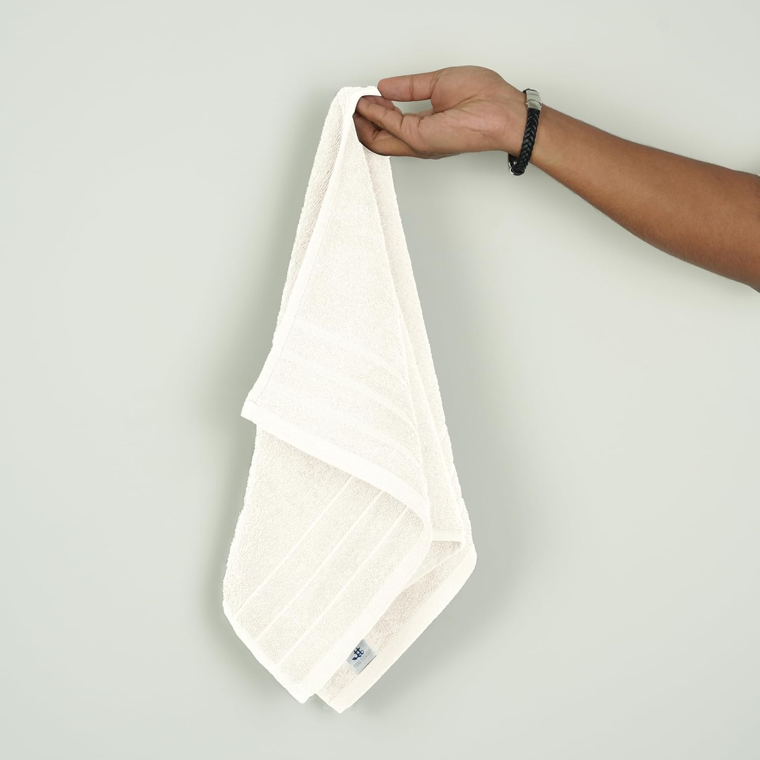 6 Piece Hand Towels Set 16 x 28 Inches, Cream | 100% Cotton, Lighter Weight, Quick to Dry, 16 x 28 Inches, Super Soft &