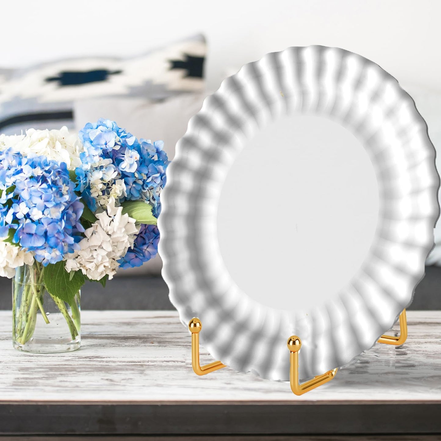 Metal Display Stands Plate Stand Display Stands for Picture / Gold / 6 Inch / Set of 5