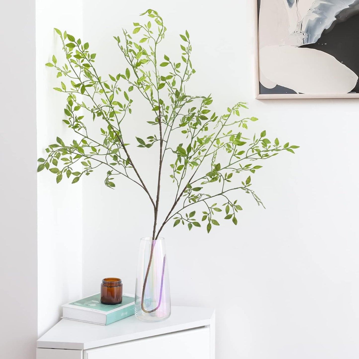 Artificial Plants Nandina Tall Plants / Green / 43.3 Inch / Set of 2