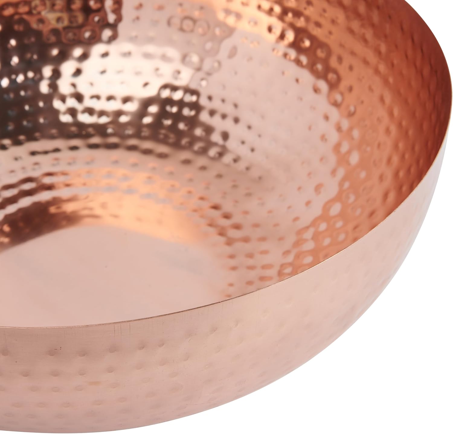 Round Hammered Metal Bowl / Copper Finish