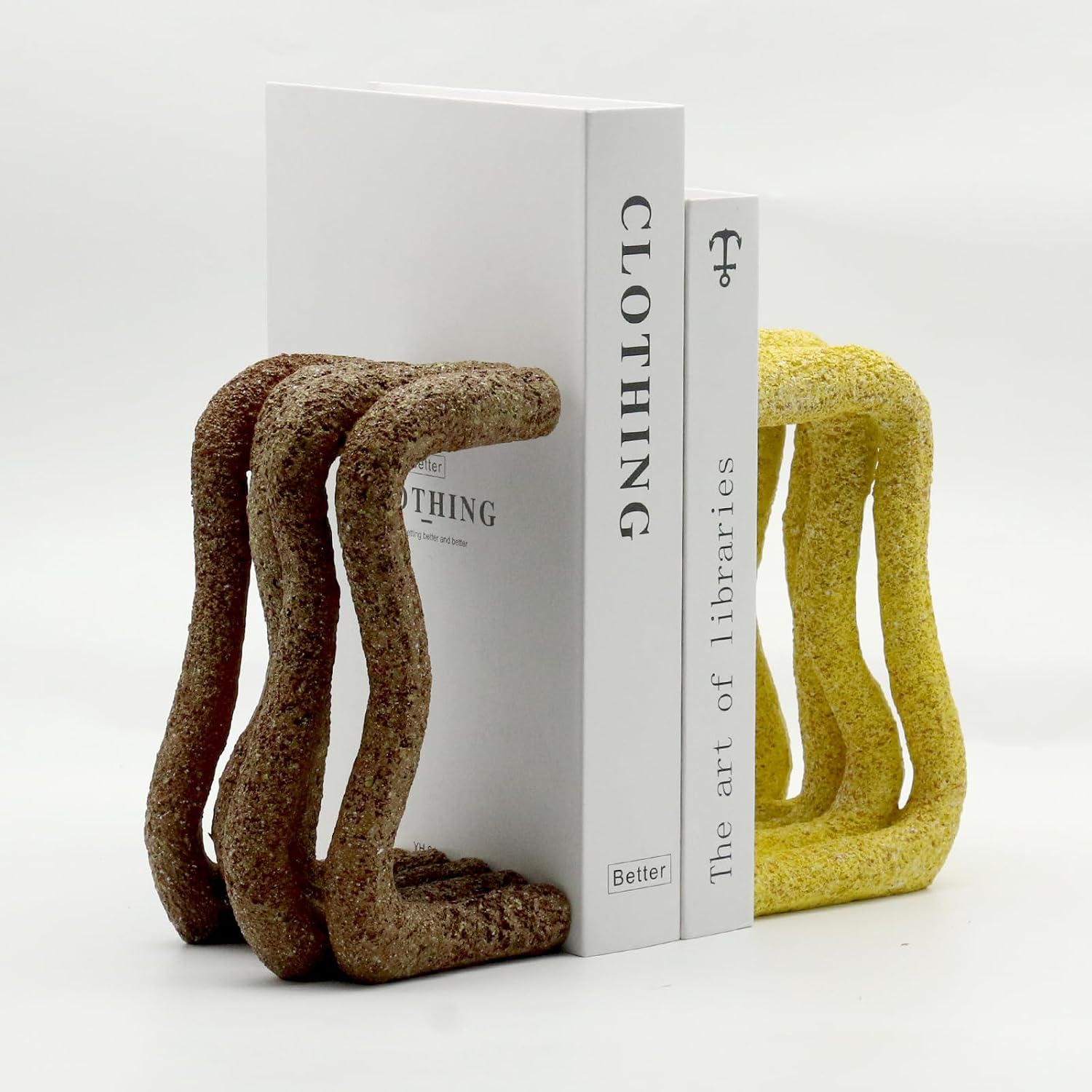 Curved Decorative Bookends / Wave