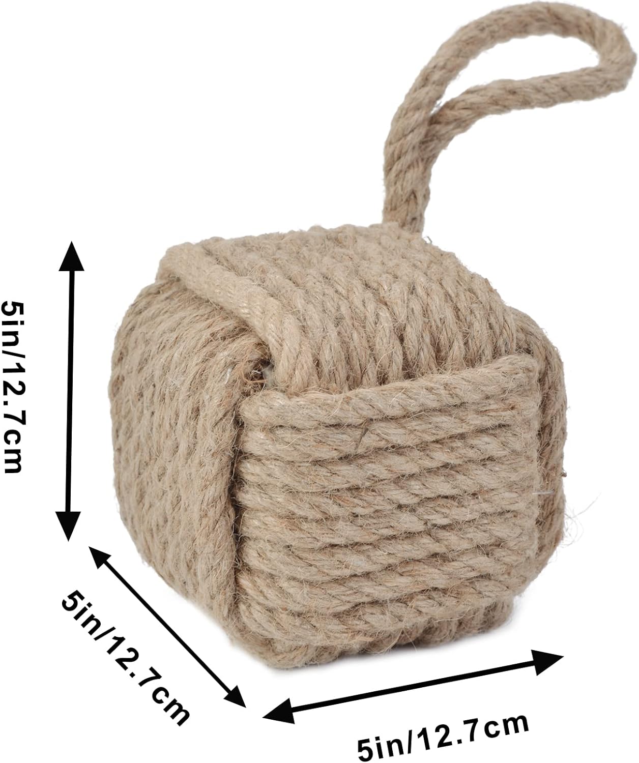 Jute Weighted Interior Doorstop / Jute Knot 5