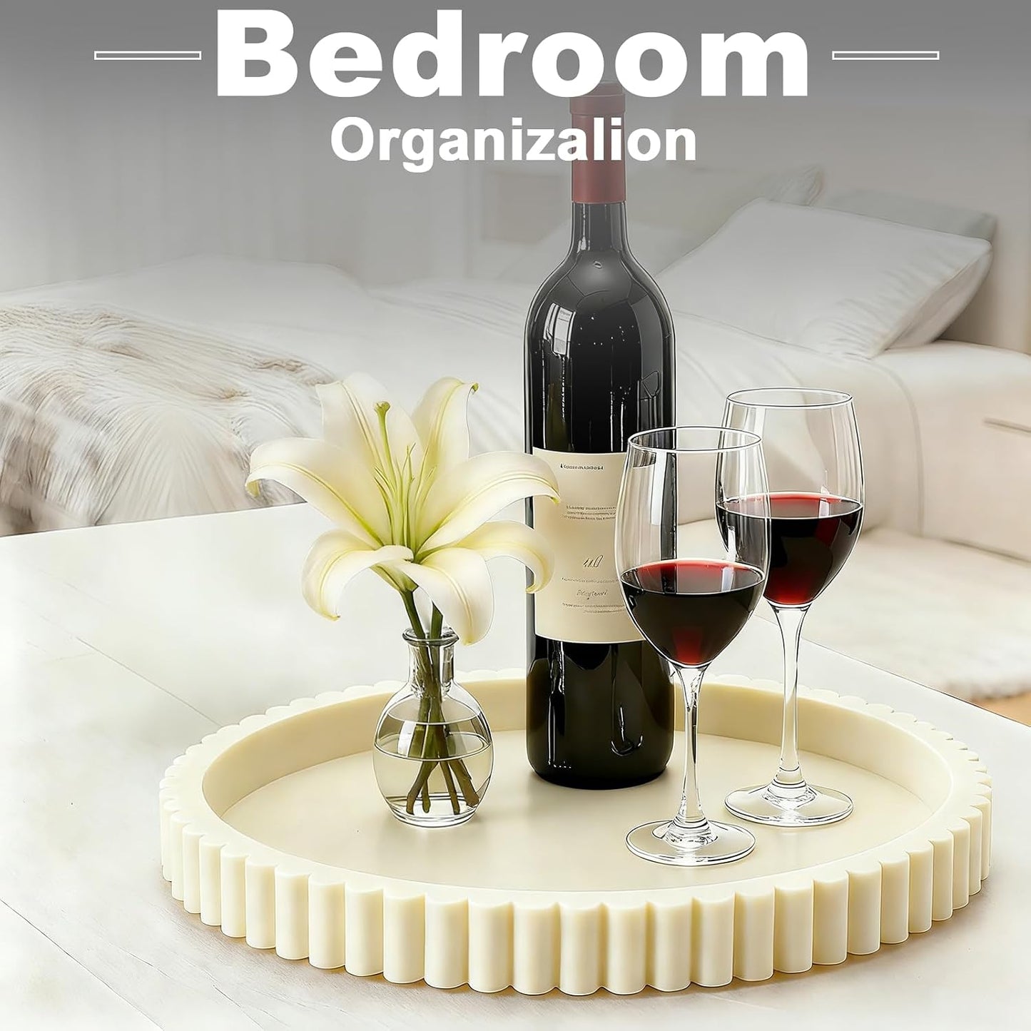 Resin Modern Table Centerpieces Decorative Trays / Gray