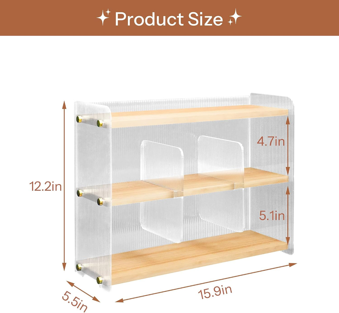 Coffee Mug Holder Wooden Cup Station Organizer 3-Tier Cup Holder for Coffee Bar Mug Display Rack for Countertop Mug