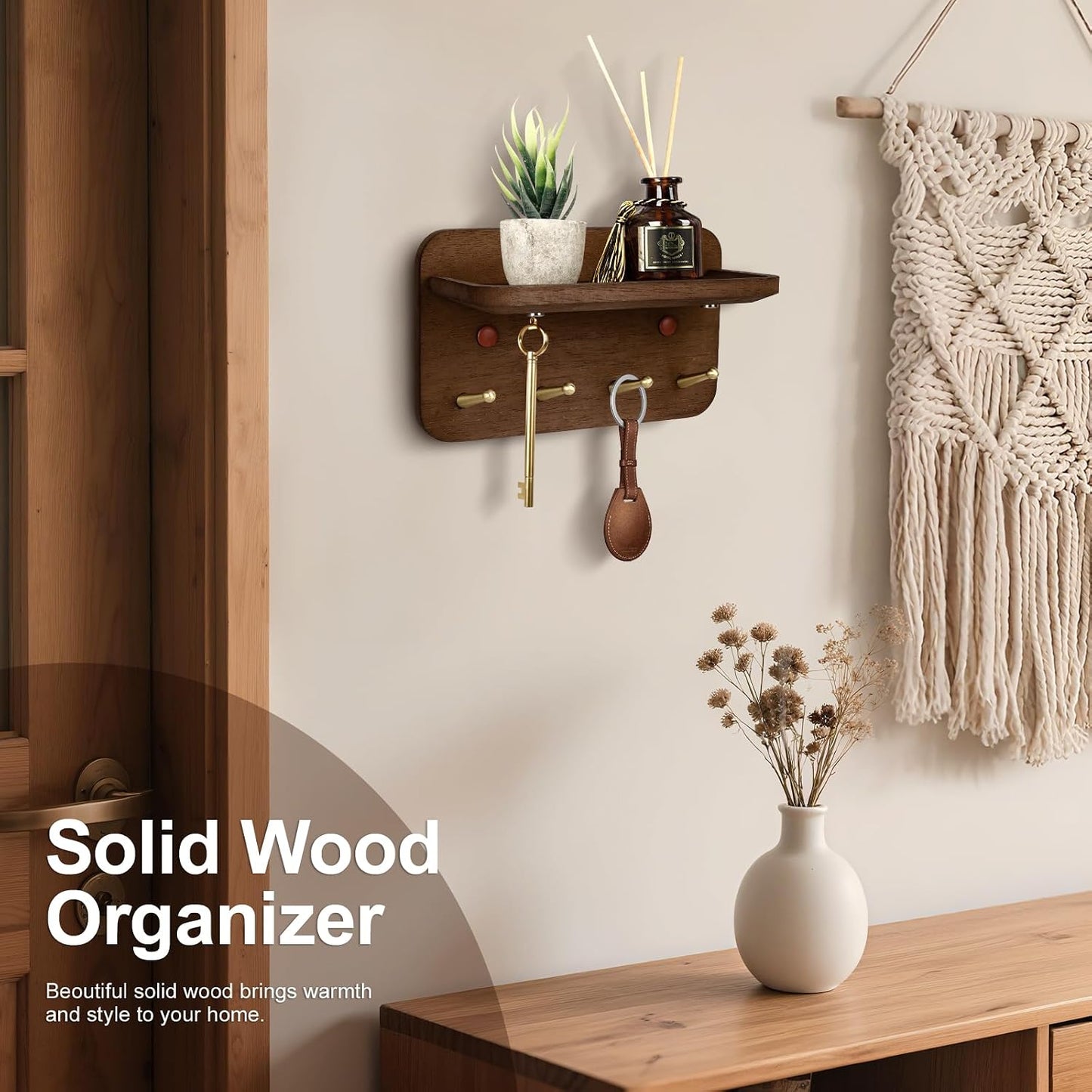 Solid Wood Key Holder