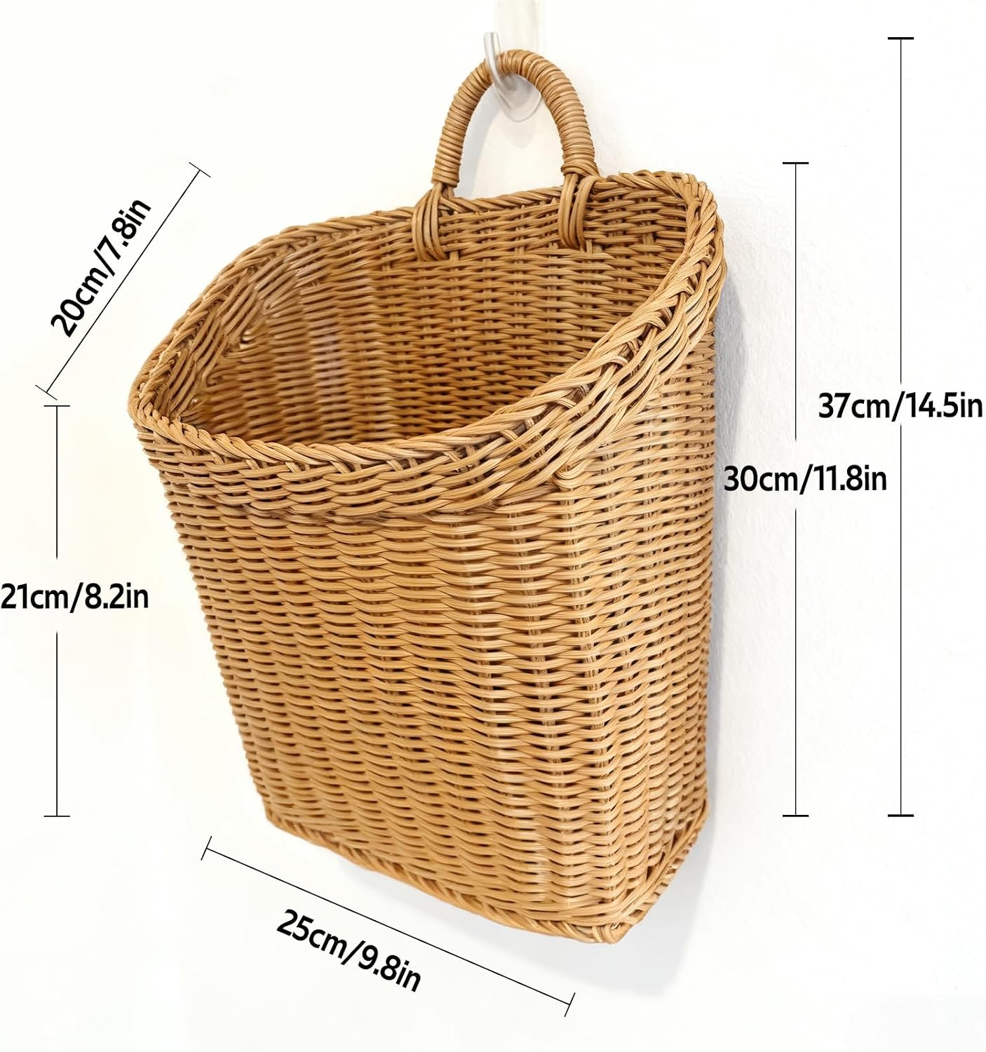 Elegant Boho Farmhouse Hanging Basket