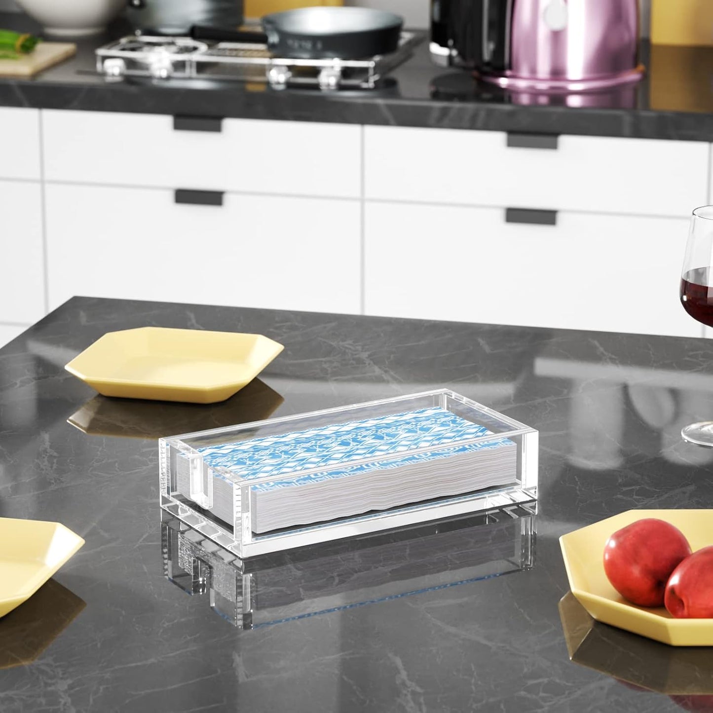 Acrylic Napkin Holder / Clear / 9 x 5.5