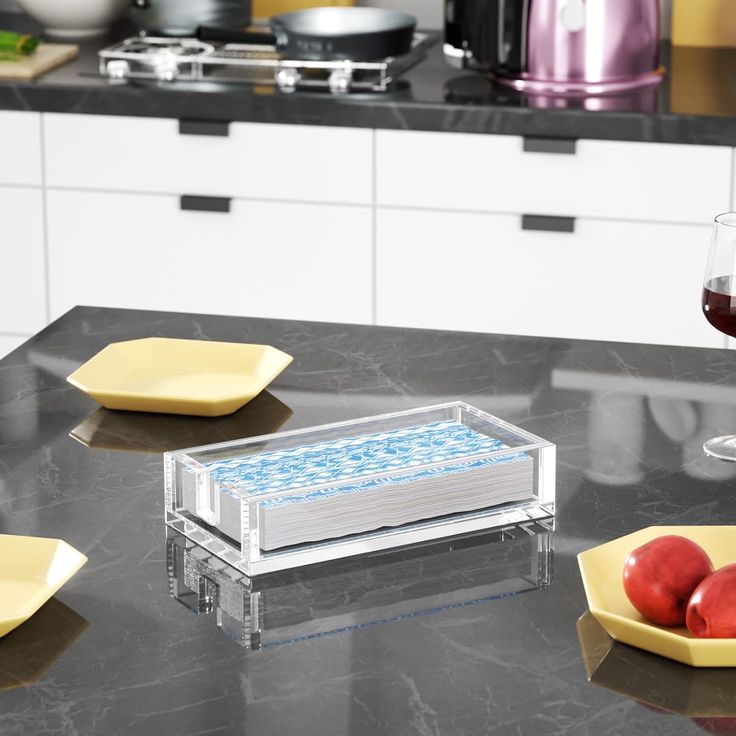 Acrylic Napkin Holder / Clear / 9 x 5.5