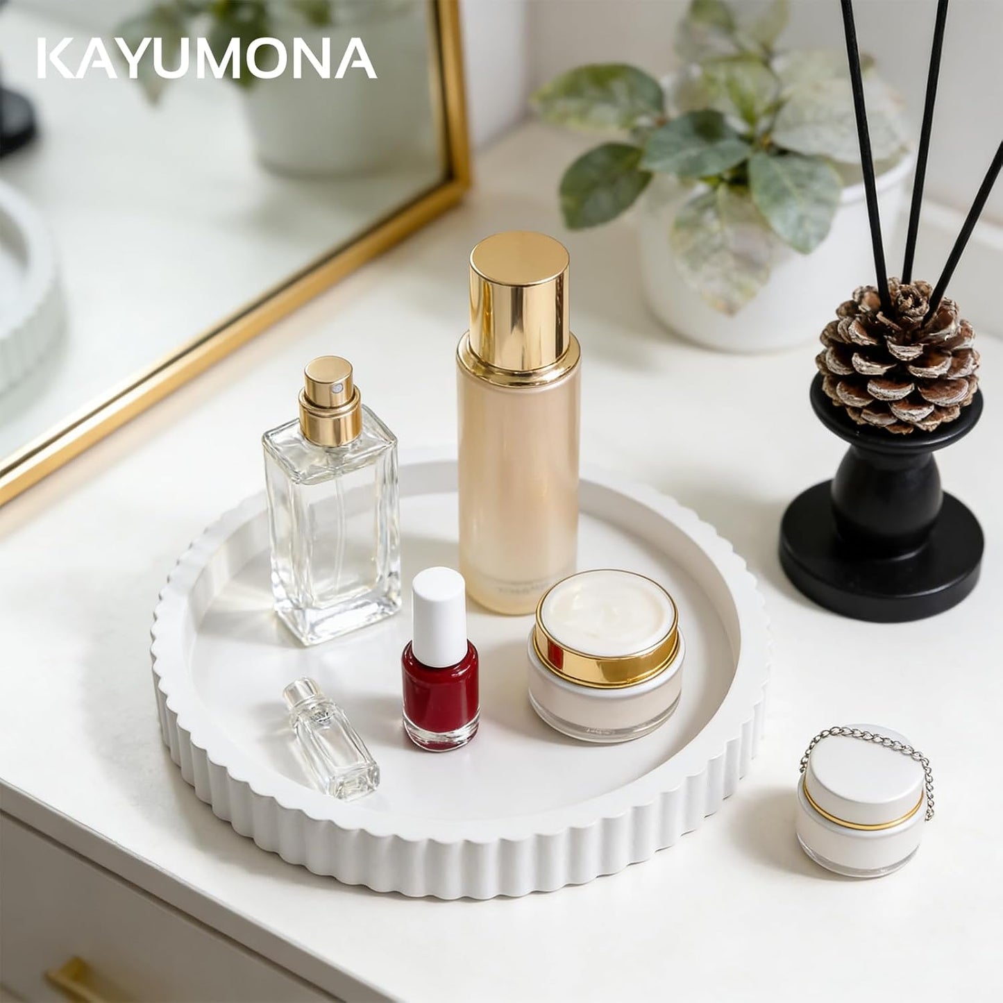Modern Decorative Tray / White