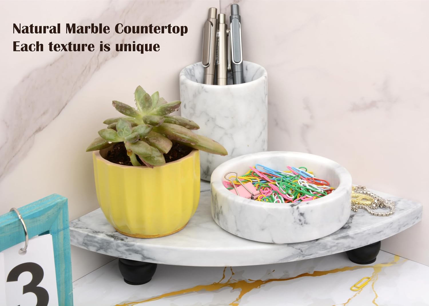 Decorative Pedestal Stand / White-s