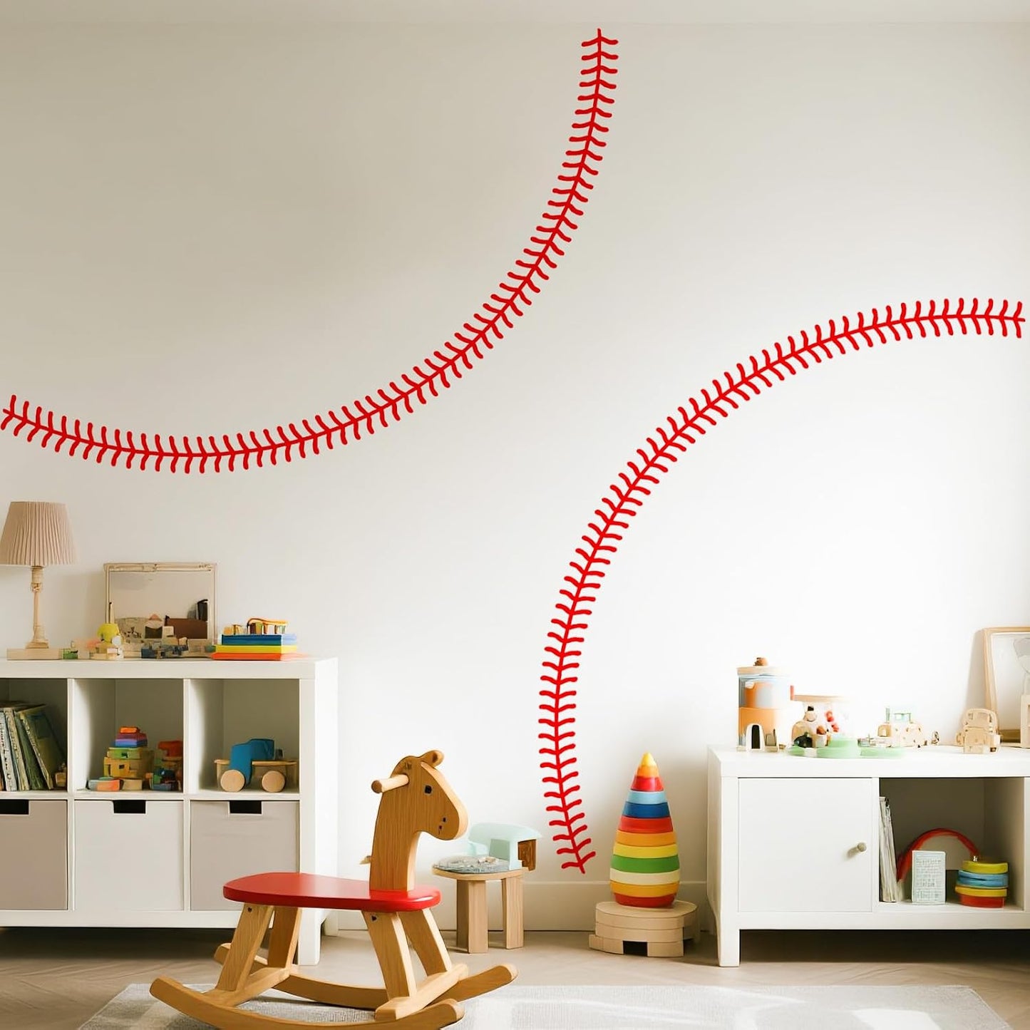 Sports Art Mural Wall Stickers / Baseball Wall Decal