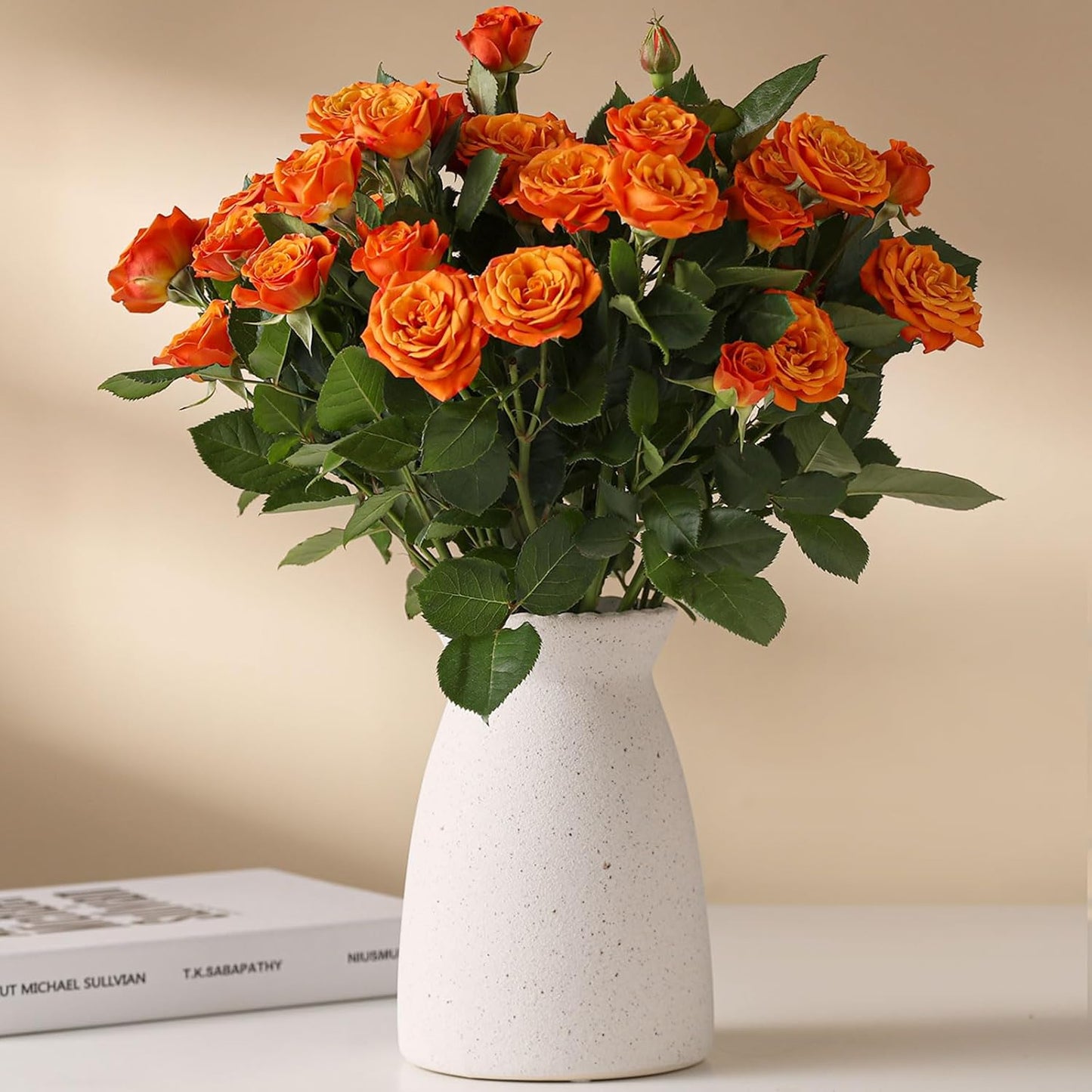 Modern Vases / Flower Vase- Ceramic Vase for Decor / White
