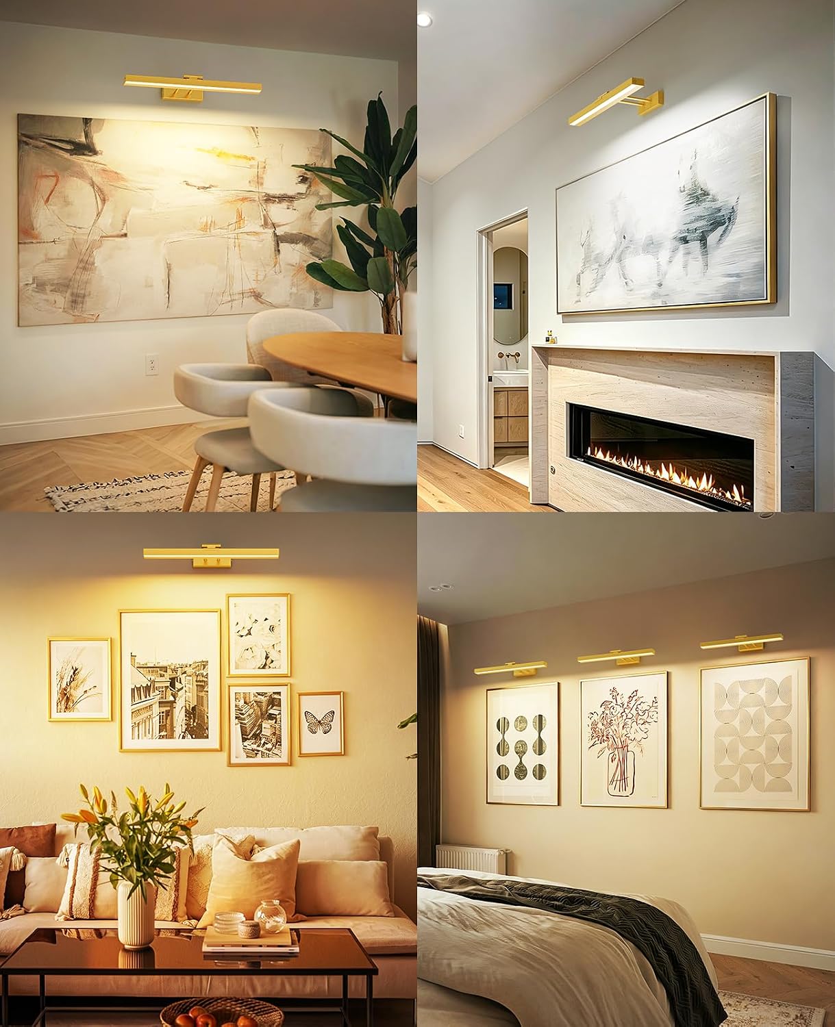Picture Light for Wall, 16in Battery Wall Sconce Art Light CCT Dimmable Magnetic Battery Lights for Painting with