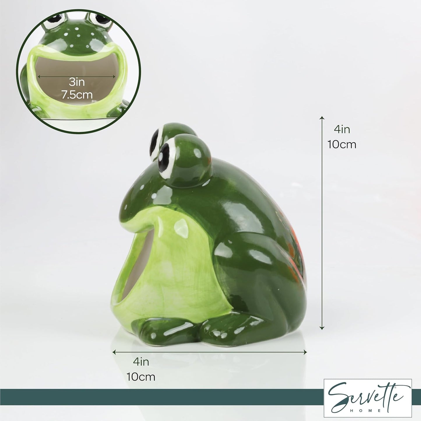 Decorative Dish Sponge Holder / Green