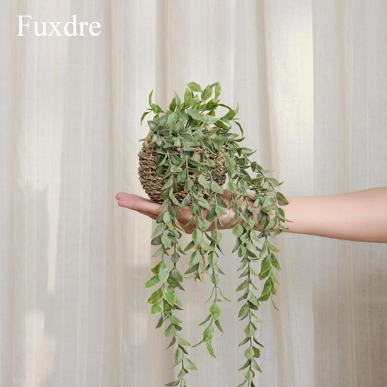 Mini Artificial Hanging Greenary Fake Hanging Plants in Basket / Hanging-a / Set of 3