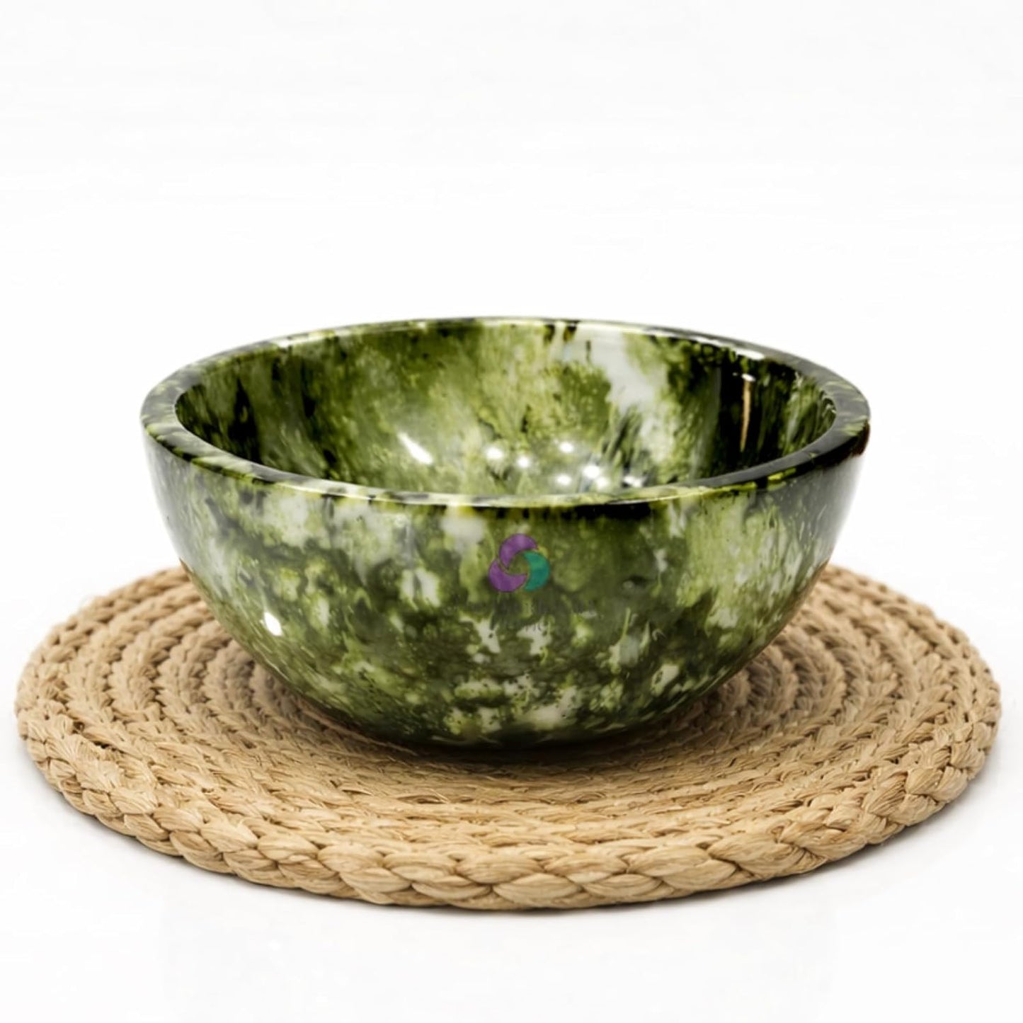 Elegant Handcrafted Resin Bowl / Green Onyx