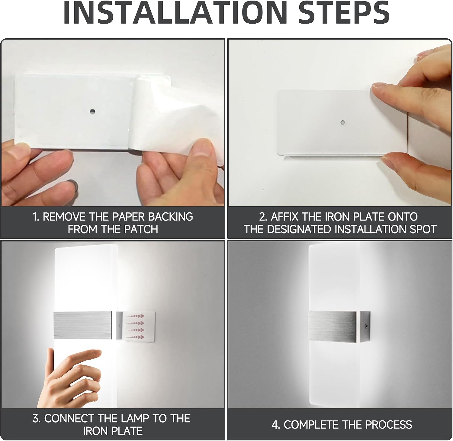 MEHIDFY Wall Sconces Sets of 2, Dimmable Touch Control Wall Lamp, Rechargeable LED Wall Sconces, Battery Operated Wall