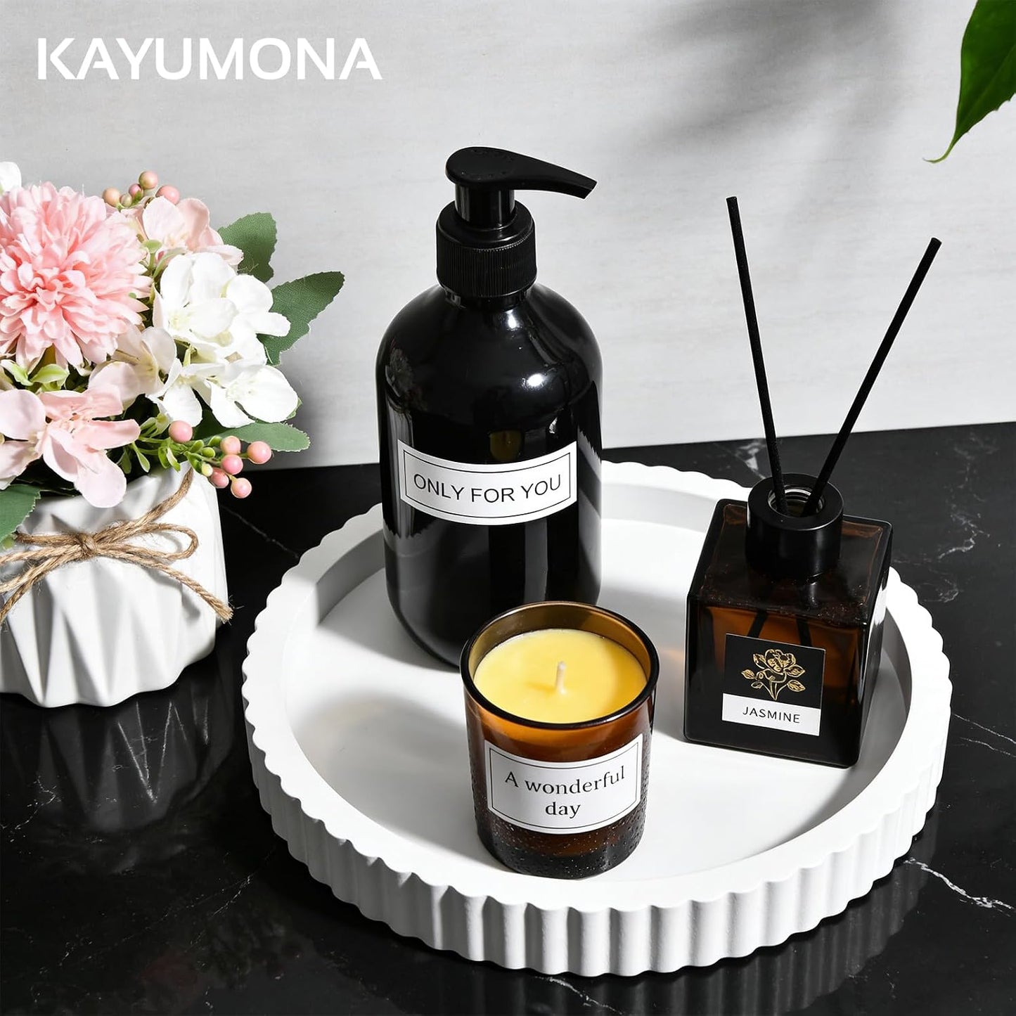 Modern Decorative Tray / White