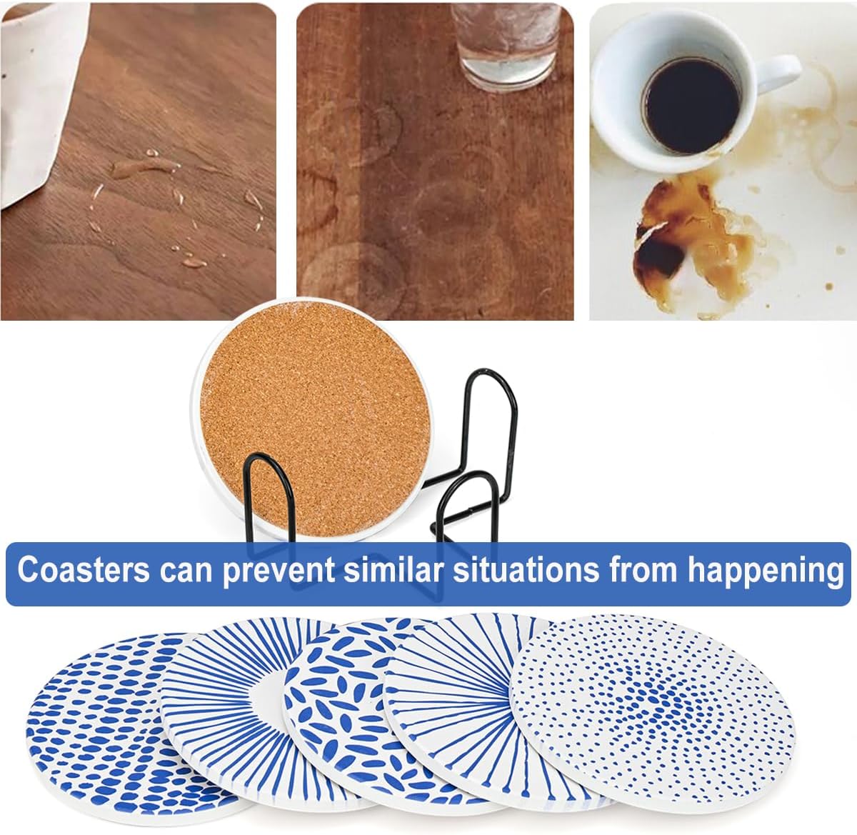Holder / Coffee Bar Drink / Modern / Set of 6