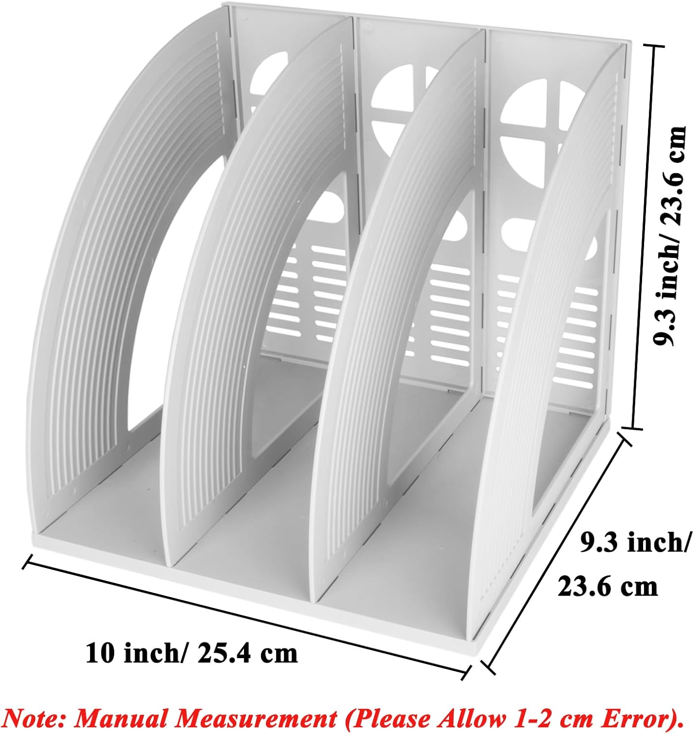 SAYEEC 2Pcs Magazine Holder Plastic File Sorter Binder Holder for Desk Folder Organizer Stand Book Shelf Dividers