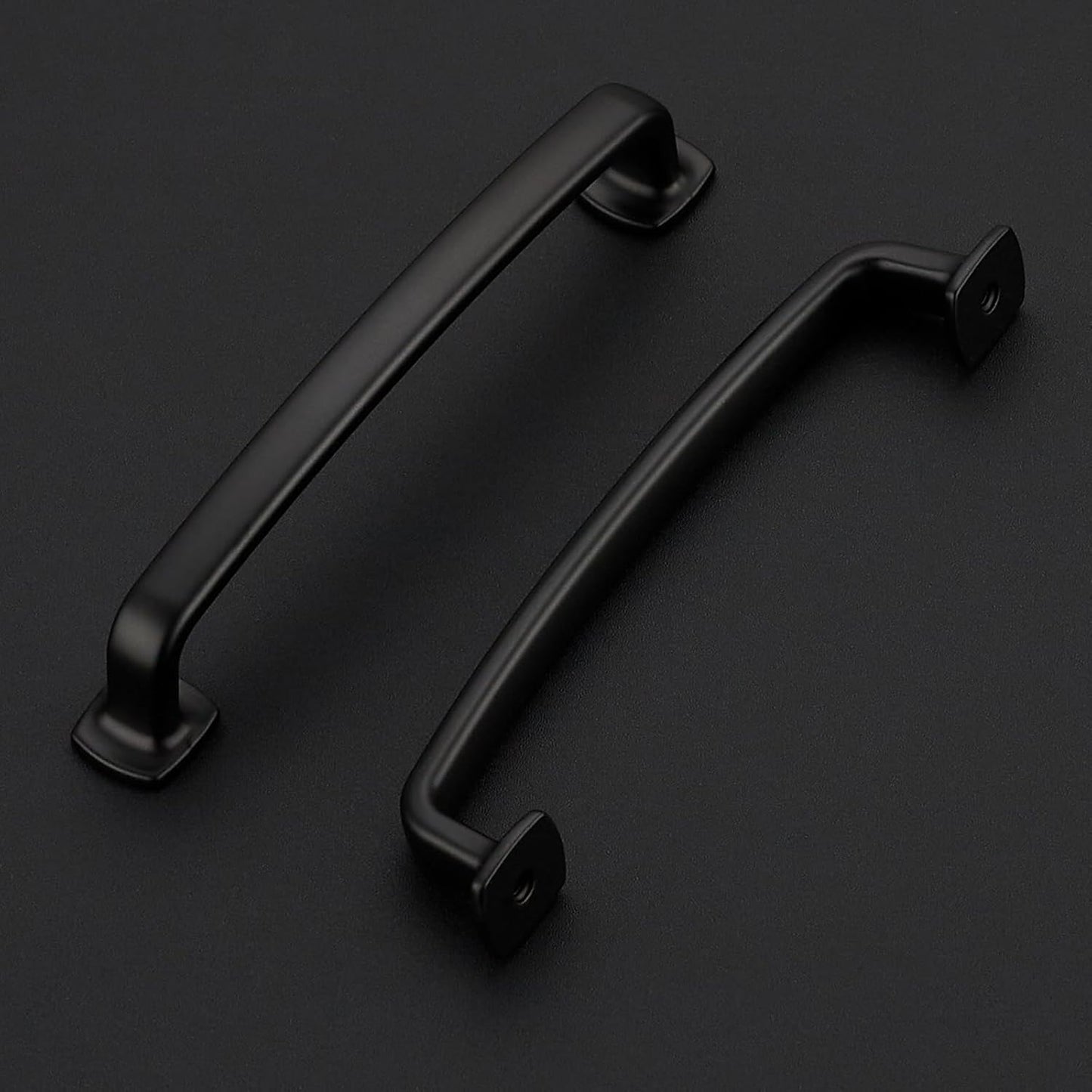 Cabinet Handles Arch Cabinet Pulls / 5" Hole Center / Black / 5 Inch / Set of 30