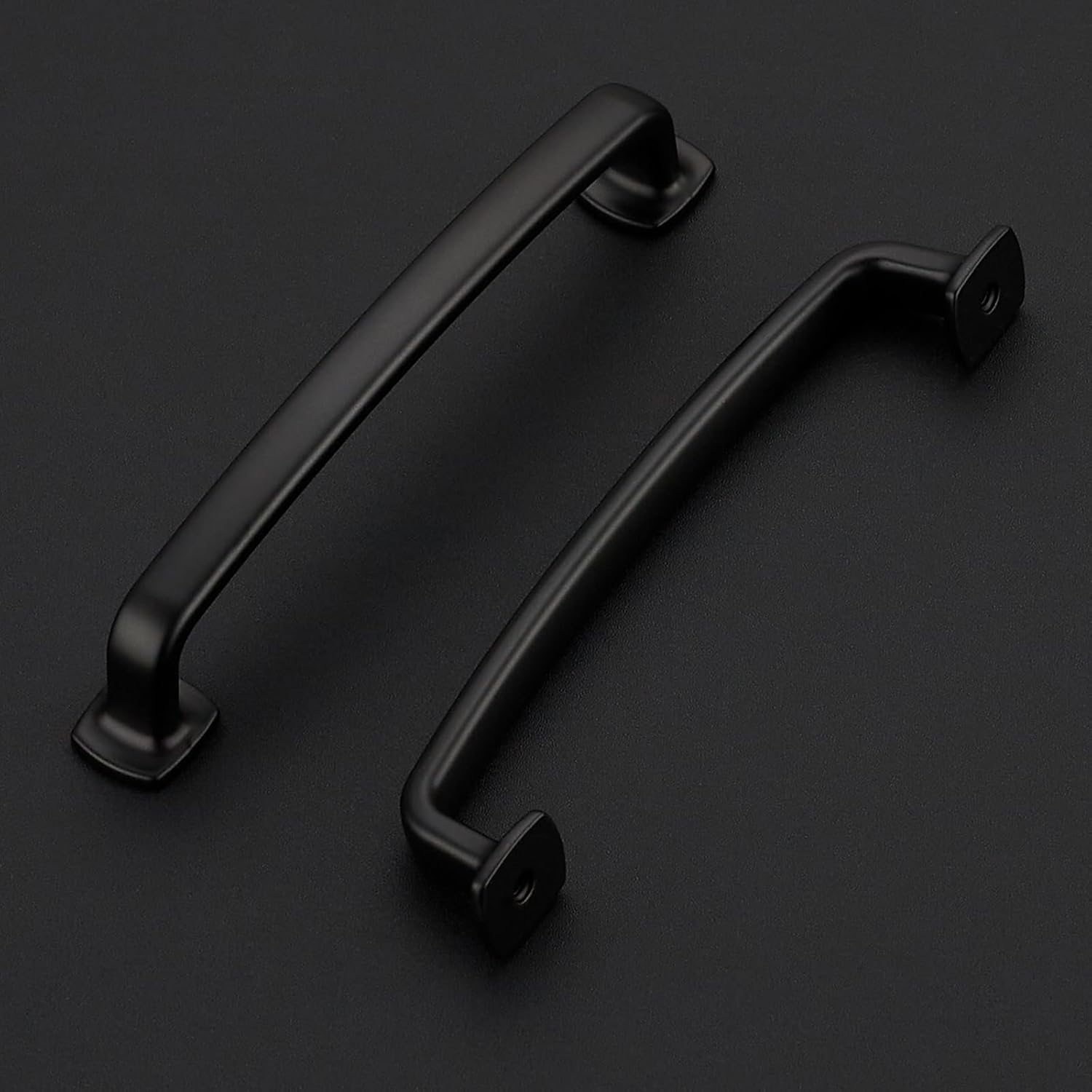 Cabinet Handles Arch Cabinet Pulls / 5" Hole Center / Black / 5 Inch / Set of 30