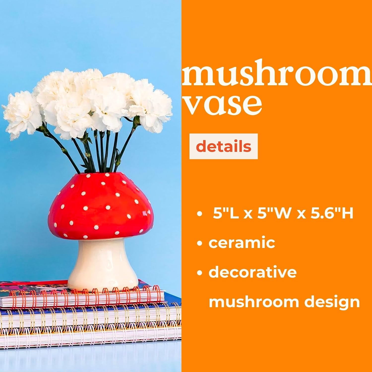 Unique Ceramic Vase / Trendy Flower Vase