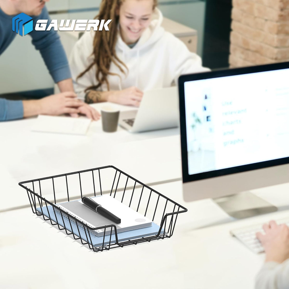 A4 Letter Magazine Desk File Storage Tray Organizer Bin (6)