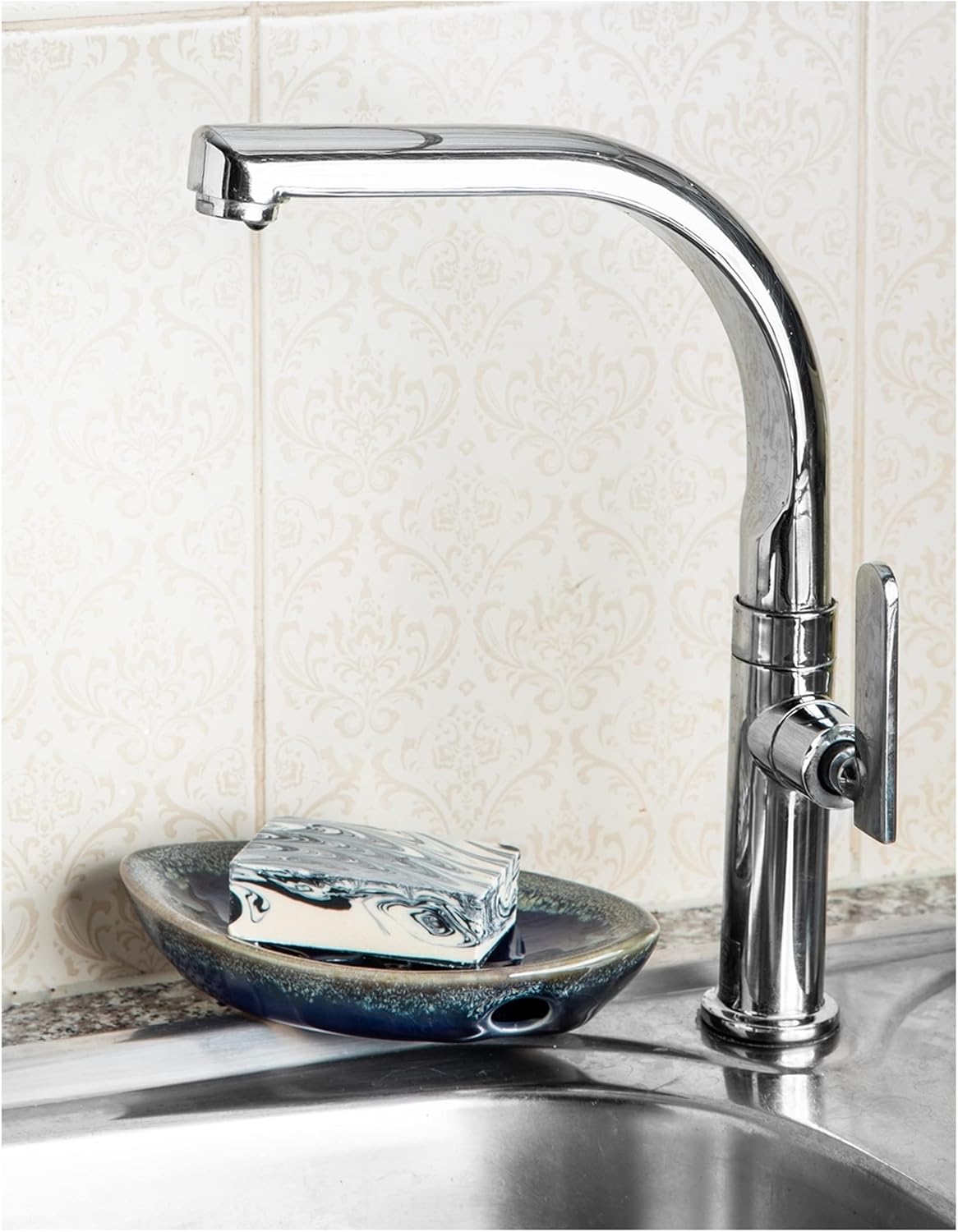 Self Draining Tray for Bar Soap / Blue