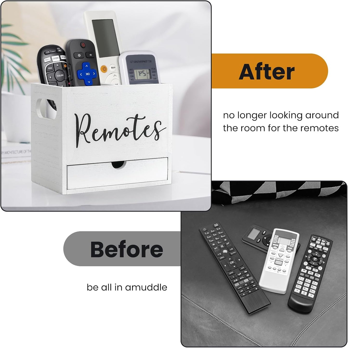 Remote Control Holder / White