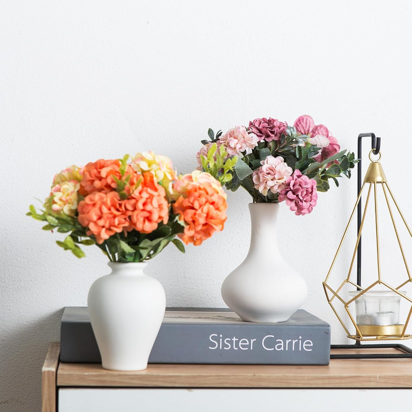 Modern White Vase / White Small Vase / Set of 5